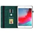 thumbnail image 4 of Allytech for iPad mini 6 Case, Slim Fit Folio Flip Stand Multi Angle Viewing Stand Pencil Holder Smart Cover Auto Sleep Wake Shockproof Butterfly Embossed Case for Apple iPad mini 6th Gen 8.3" - Green, 4 of 9