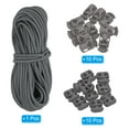 thumbnail image 4 of 16 Yard Elastic Bungee Cord & Single Hole Cord Lock & Double Hole Spring Toggle Stopper, Dark Gray 12 Pack, 4 of 6