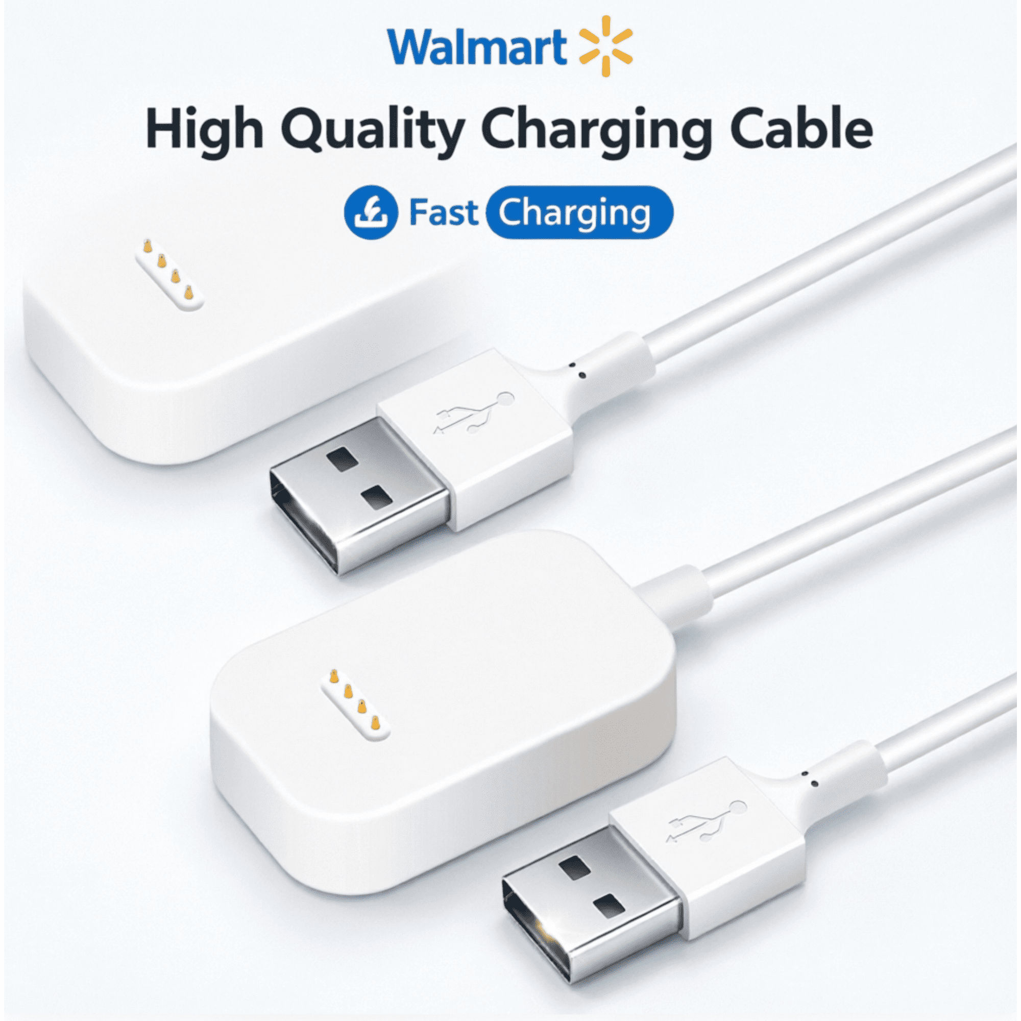 2 Pack Magnetic Replacement Charging Cable Dock Stand, 3.3FT USB Charger Cord Compatible with Verizon Gizmo Watch 1, 2, 3 & Gabb Watch 1, 2 Kids Smartwatch