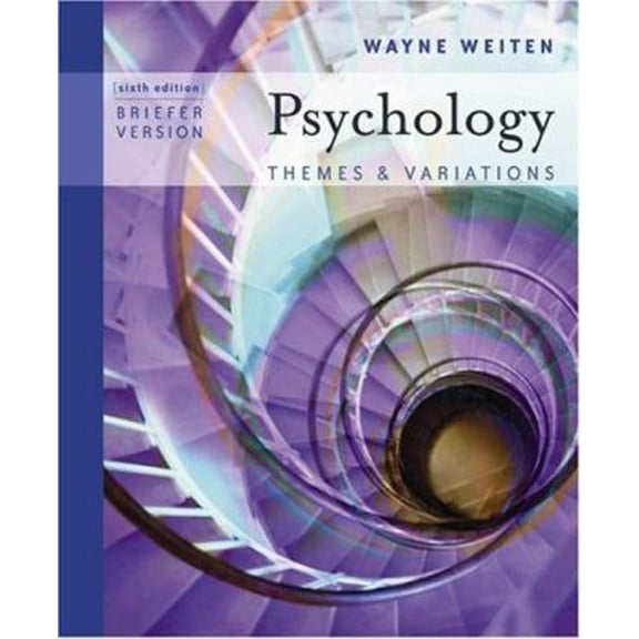 Pre-Owned Psychology: Themes and Variations, Brief Edition (with Concept Charts and Infotrac) [With Concept Charts and Infotrac] (Paperback) 0534632882 9780534632885