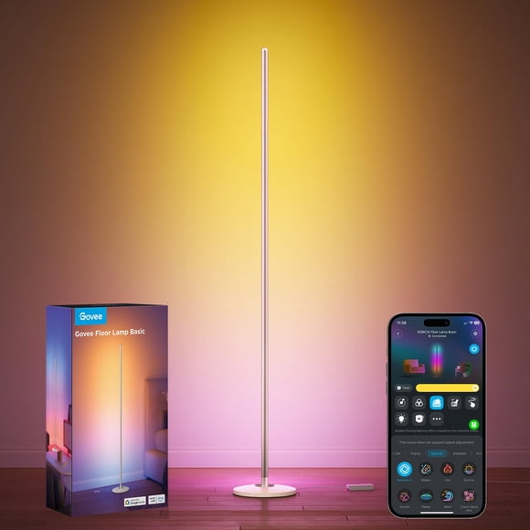 Lámpara de pie Govee RGBIC Basic LED Corner Works con Alexa Blue