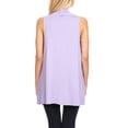 thumbnail image 5 of Women's Casual Open Draped Front Solid Cardigan Vest, 5 of 7