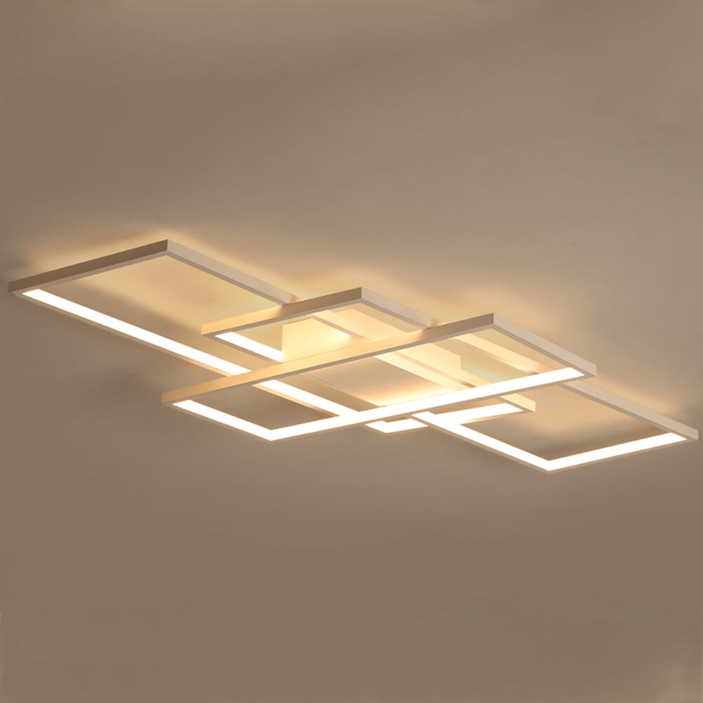 Modern LED Ceiling Light Flush Mount Kitchen Bedroom Down Lighting Fixture Lamp 110-260V 72W 110*60cm for Bars, Salons, Kitchens