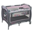 thumbnail image 4 of Baby Trend Lil Snooze Deluxe II Nursery Center Playard with Changer and Bassinet, Daisy Dots Pink, 4 of 8