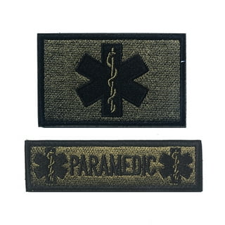 MED IR Paramedic EMT EMS Army Combat Medic First Aid Patches Reflective  Tactical Medical Insignia Patch badge