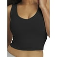 thumbnail image 4 of Mills by Millie Bobby Brown Women's Sleeveless Rib Deep V-Neck Tank Top, Sizes XXS-XXL, 4 of 5