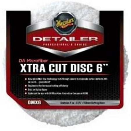 Meguiars MGDMX6 Da Microfiber x tra Cut Disc 6 in. - Pack of 2