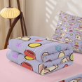 thumbnail image 5 of Manfei Cute Chihuahua Dog Zipper Twin Comforter Sets with Fitted Sheet and 2 Pillowcases, Pet Lover Zipper Bedding Set, Light Lavender, Pink Reversible, 4pcs, 5 of 7