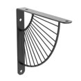 thumbnail image 2 of Soportes de estante de montaje en pared Sunnimix Soporte Para Estantería Decorativa En Forma De Abanico Negro 20cm, 2 of 8