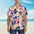thumbnail image 2 of Disketp Hawaiian Shirts For Men,Hand Painted Abstract Leopard Print Print Mens Casual Short Sleeve Button Down Shirts Beach Shirt, 2 of 7