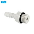 thumbnail image 3 of Uxcell Hose Barb Fitting 7mm Barbed G1/4 Male Thread, 8 Pack Pipe Connector, Grey, 3 of 6
