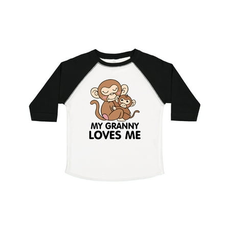 

Inktastic My Granny Loves Me Gift Toddler Boy or Toddler Girl T-Shirt