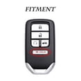 thumbnail image 2 of Car Key Fob Cover Case Protector Zinc Alloy Car Remote Key Cover Fob Case Holder For Honda Civic Accord CRV Pilot, 2 of 8