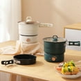 thumbnail image 4 of 110V/220V Electric Split Cooking Pot Foldable Multifunctional Pot Frying Pan Hot Pot Steamer Rice Cooker Soup Machine Water Boiler Travel, 4 of 7