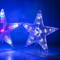thumbnail image 5 of Estrella de Navidad de 8 pulgadas para la punta del árbol con luz LED de colores, lámpara de hadas de plástico para la copa del árbol, alimentada por batería, decoración navideña., 5 of 5