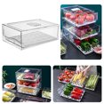 thumbnail image 1 of Caja de Almacenamiento para Refrigerador Wdftyju Cajón para Frutas y Verduras Tamaño Grande, 1 of 9