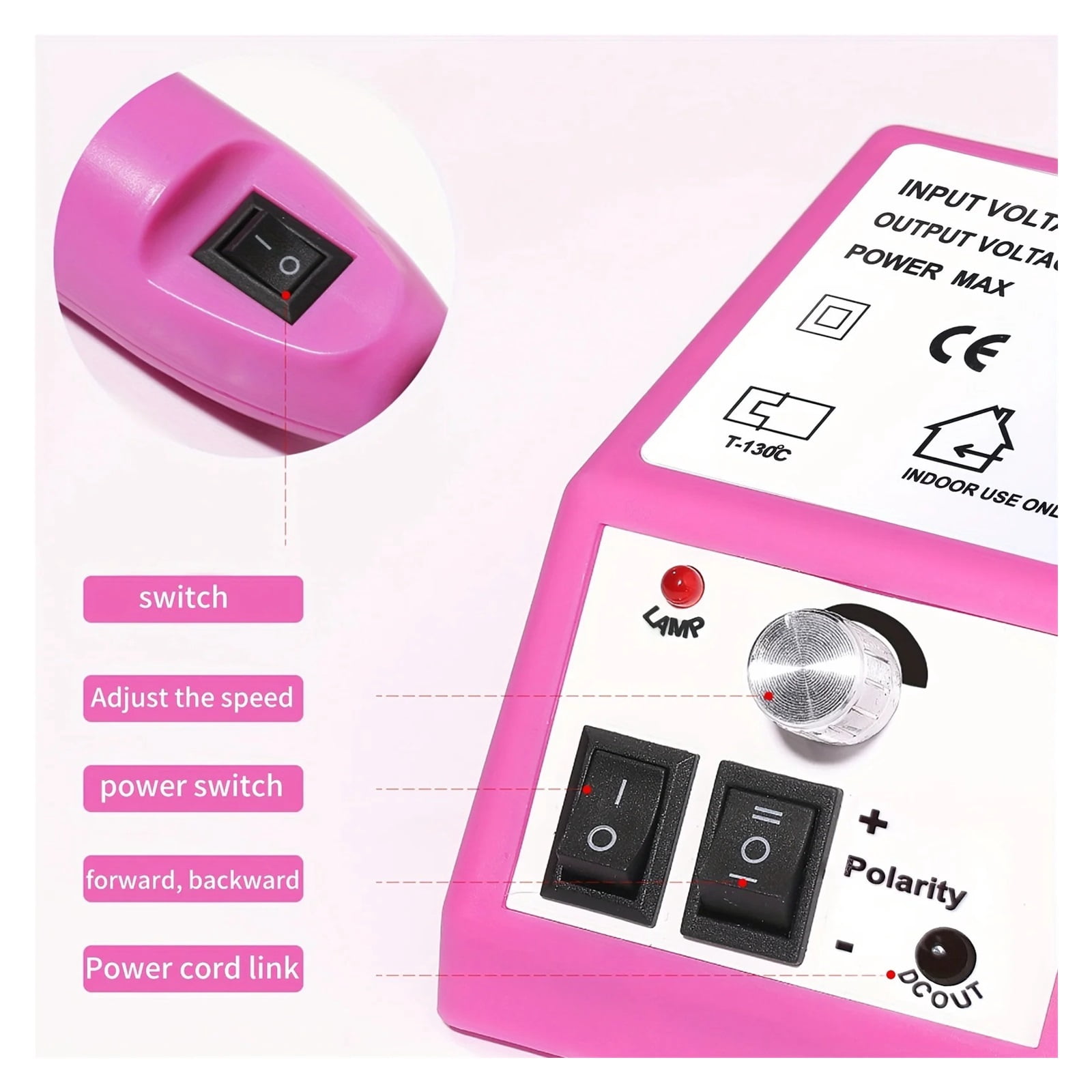 20000 RPM Manicure Drill Machine Set Electric Nail Drill Machine Gel Polish Remover Portable Nail Polisher Equipment