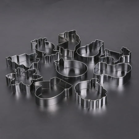 

24pcs Stainless Steel Mini Cookie Cutter Set Baking Pastry Cutters Slicers Biscuit Cookie Mold Party