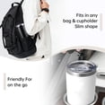 thumbnail image 4 of 20 oz Tumbler Stainless Steel Tumblers with Lid Double Wall Vacuum Insulated Coffee Mug 20oz Cup for Hot and Cold Drinks, White, 1 pack, 4 of 10