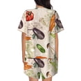 thumbnail image 3 of Picia Cute Vegetables Pajamas Sets for Women Soft Short-Sleeved Pjs with Lounge Shorts Two Piece Sleepwear-3X-Large, 3 of 9