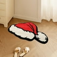 thumbnail image 4 of Mlkoz Outdoor Rug, Christmas Animation Santa Claus Christmas Hat Christmas Decoration Floor Mat Door Mat Carpet, Birthday Gifts, 4 of 5