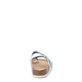 thumbnail image 3 of Time and Tru Women's Asymmetric Strap Flat Footbed Sandals, Sizes 6-11, Wide Width Available, 3 of 5