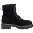 thumbnail image 2 of GC Shoes Womens Combat Boots, Lace Up Wide Calf Boots, Faux Fur Lined Riding, Work & Fashion Ankle Booties, Camila/Black/8, 2 of 5