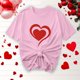 thumbnail image 5 of Camisetas de Manga Corta para Mujeres, Camiseta de Cuello Redondo Impresa de Moda, Primavera Y Verano Casual, 5 of 8