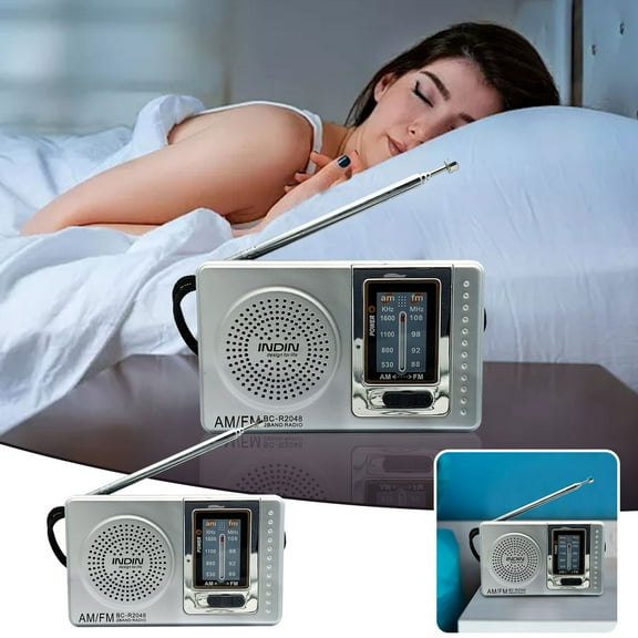 EcoNest Mini Pocket Size Telescopic Antenna Battery Powered Portable AM FM For Elder