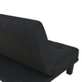 DHP Dexter Futon & Lounger, Convertible Sofa Bed & Couch, Navy Blue