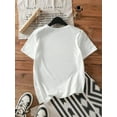thumbnail image 2 of Casual Loose Car Print Round Neck Short Sleeve T-Shirt For Women,Slightly Sheer Suitable For Summer, 2 of 4