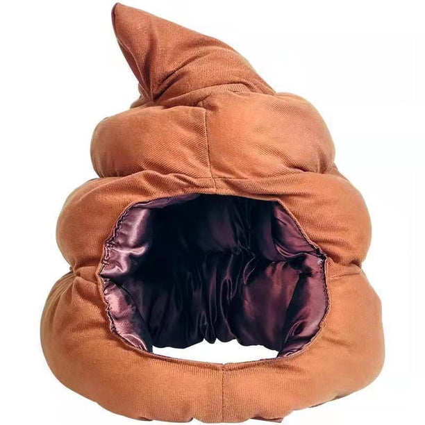 Gorro para cosplay, disfraz de popó, cálido, suave y acogedor, para niños y adultos