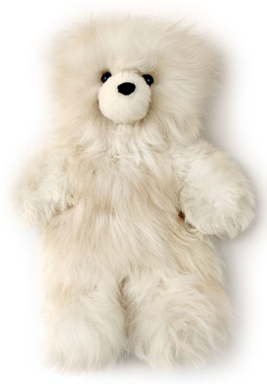 alpaca fur teddy bear