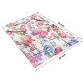 thumbnail image 4 of Pioneer Flower Floral Print Pattern Blanket,Comfortable Soft Flannel Throw Blanket,All Season,Warm Lightweight Blankets for Sofa Bed Couch Living Room Chair,40"x50", 4 of 4