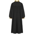 thumbnail image 2 of Haitryli Unisex Kindergarten Preschool Graduation Gown Color Block Choir Robes Church Baptism Costume Black 10, 2 of 5