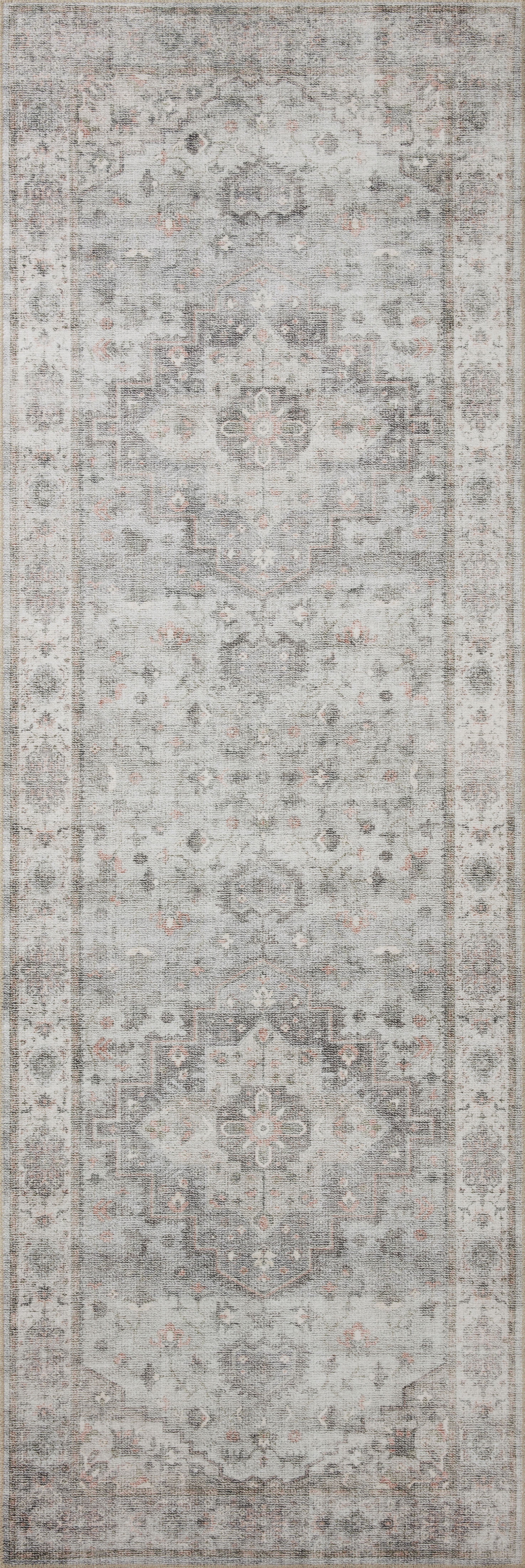 Loloi Heidi Collection HEI-02 Dove / Blush, Oriental Area Rug 8'-6" x 11'-6"
