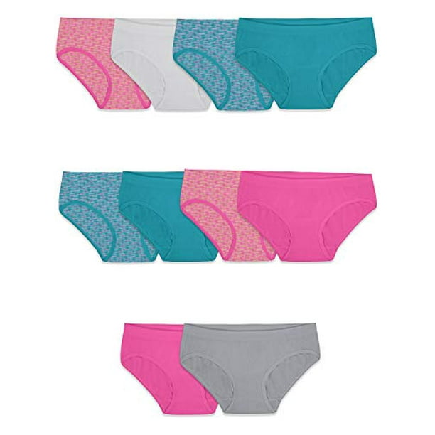 Fruit of the Loom girls Seamless Underwear Multipack Hipster