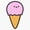 1pcs, variant on Cute Swirl Soft Serve Ice Cream Cone Summer Dessert Parlor Fountain Icon Decal For Kids Bottle Sticker