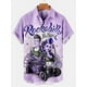 thumbnail image 3 of Camisa hawaiana de verano para hombre, con estampado gráfico de letras vintage, cuello vuelto, informal, manga corta, abotonada, ropa estampada, 3 of 4