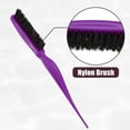 thumbnail image 4 of Unique Bargains Nylon Teasing Brush Three Row Salons Teasing Brush for Styling Backcombing Purple 8.86' Length, 4 of 7
