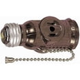 thumbnail image 2 of Cooper Wiring 718B-BOX Medium Base Pullchain Lampholder Adapter - Brown, 2 of 2