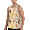 thumbnail image 2 of Gukieu Summer Travel Print Men's Quick Dry Fitness Vest, Round Neck Sleeveless Fitness Bodybuilding Top-4X-Large, 2 of 7
