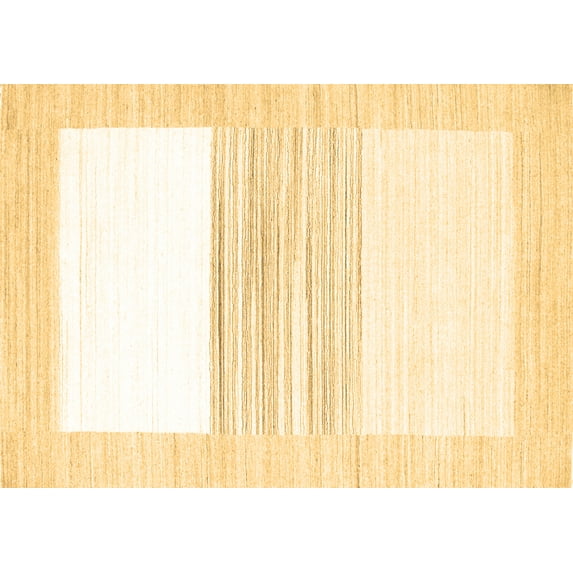 Ahgly Company Indoor Rectangle Solid Brown Modern Area Rugs, 3' x 5'