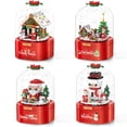 thumbnail image 2 of Compatible con bloques de construcción ensamblados, juguete, regalo de Navidad, casa de dulces, caja de música giratoria, adornos, regalo para niños, 2 of 5