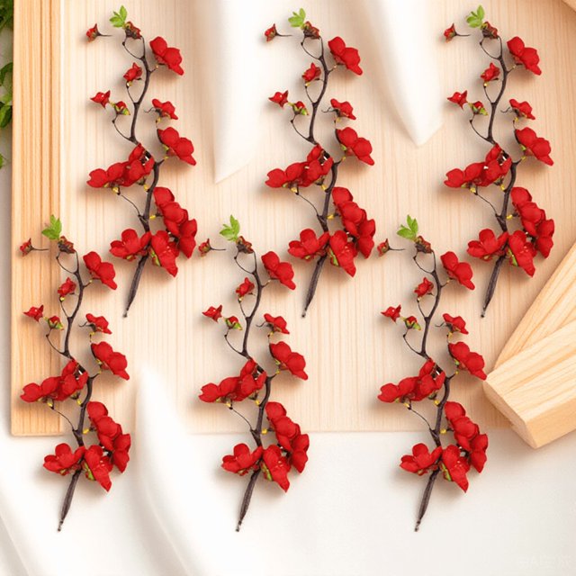 Greenadscape 6Ud De Pasteles Con Flores De Ciruelo Para Eventos Y Fiestas