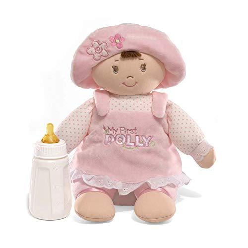 GUND My First Dolly Stuffed Brunette Doll Plush, 13