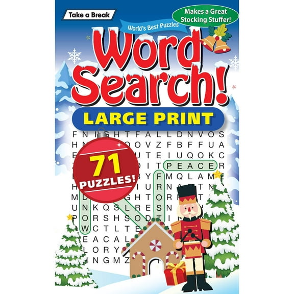 Take a Break - New Year, New You Word Search (Large Print): 71 Winter Themed Puzzles To Relax, De-Stress, Sharpen Your Brain Challenges, Mind-Boosting, Perfect For Unwinding, Mental Clarity  More!