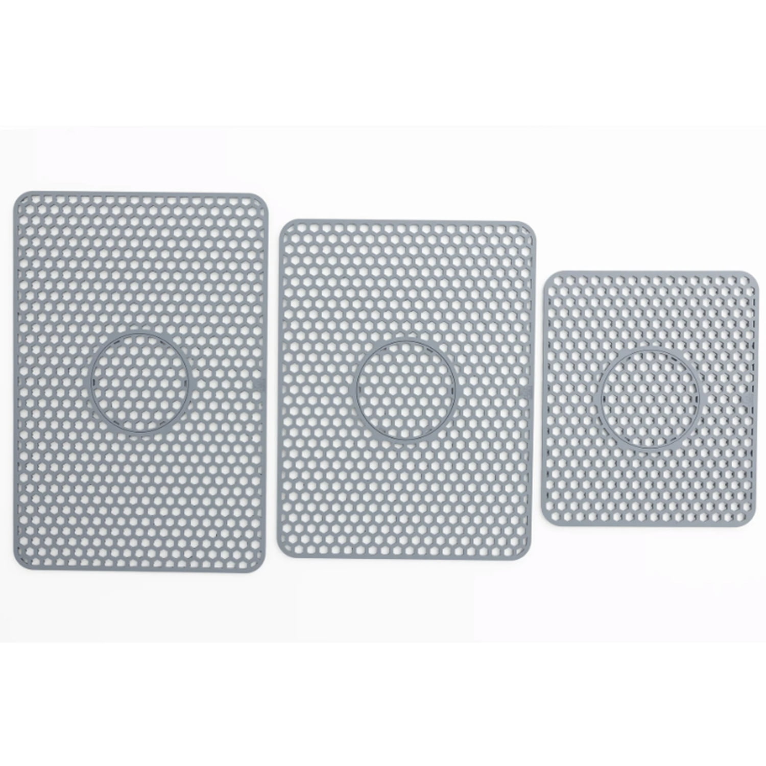 Better Houseware Silicone Sink Mat, Gray (Small), 61485