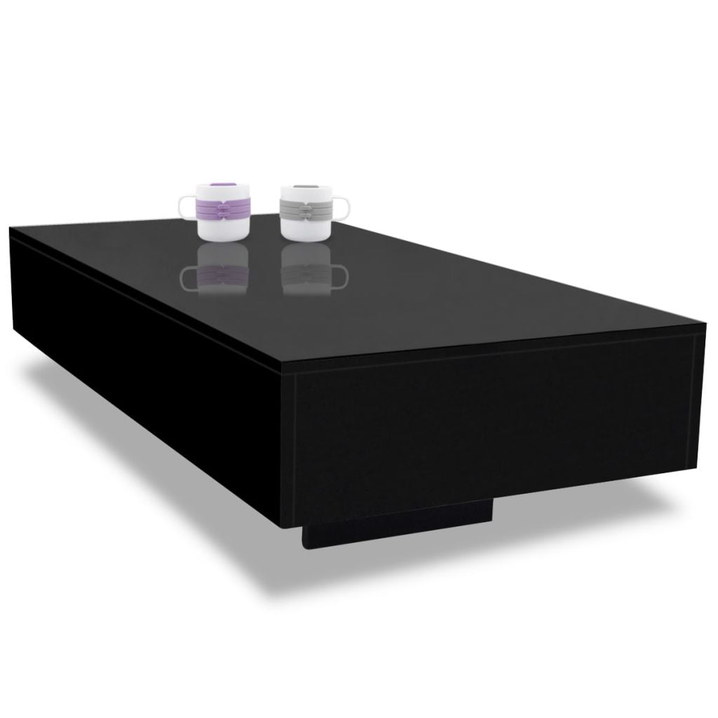 Lowestbest Modern High Gloss Coffee Table, Rectangular Accent Side Table End Table Sofa Table for Living Room, Office Lowestbest Modern High Gloss Coffee Table, Rectangular Accent Side Table End Table Sofa Table for Living Room, Office