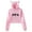 Pink, variant on Presley Regier RUN Cat Ear Hoodie Womens Short Sweatshirt Funny Bear Ear Clothes